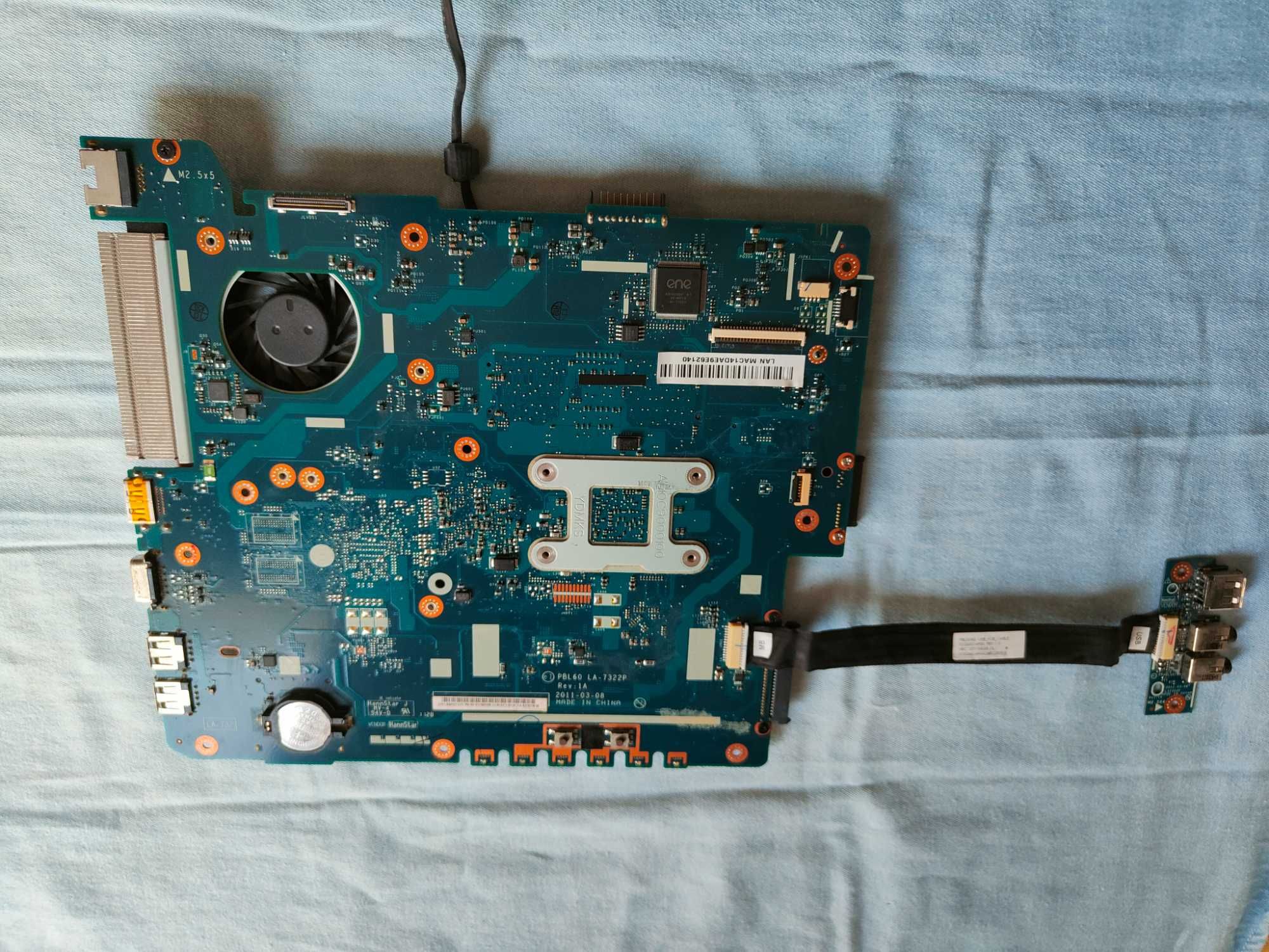 Teclado e motherboard para  Asus K53U