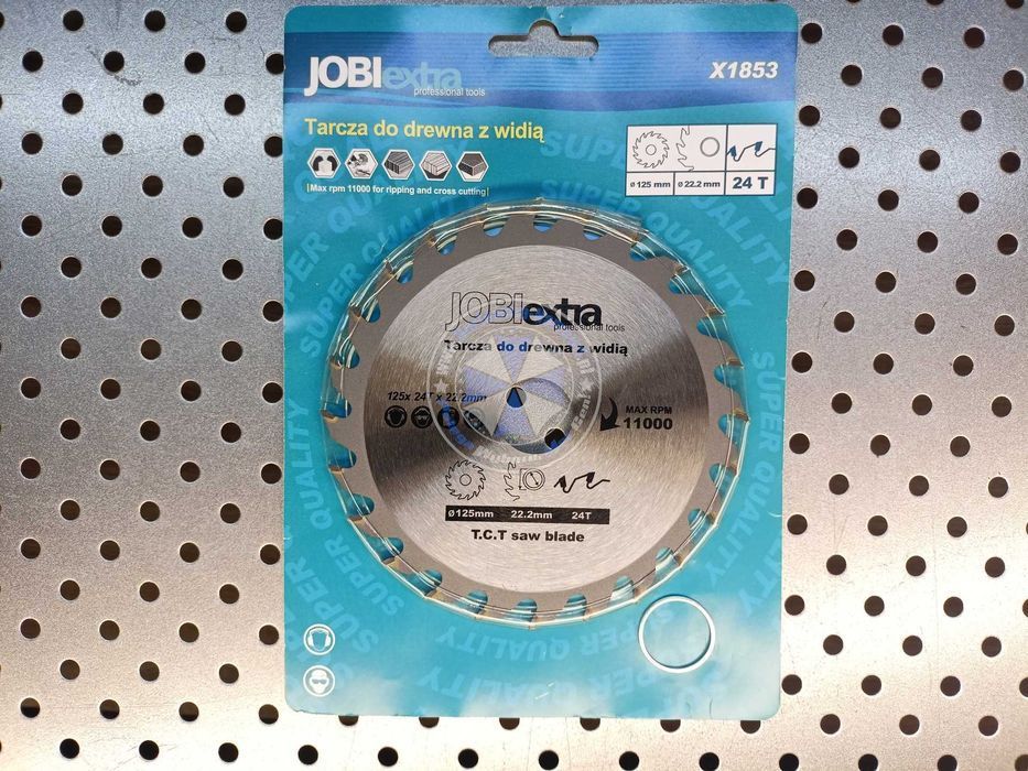 Tarcza do drewna z Widią TCT 125mm 24T tarcza do drewna 125mm