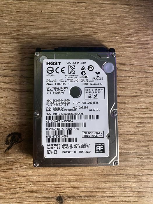 Жесткий диск 2.5 1tb