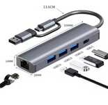 Adapter USB 3.0 typu C na Ethernet Adapter sieciowy Gigabit Ethernet L
