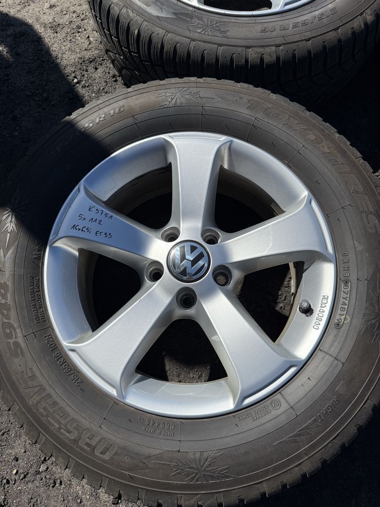 Felgi aluminiowe 5x112 16x6,5j et33 Vw Skoda Audi Seat