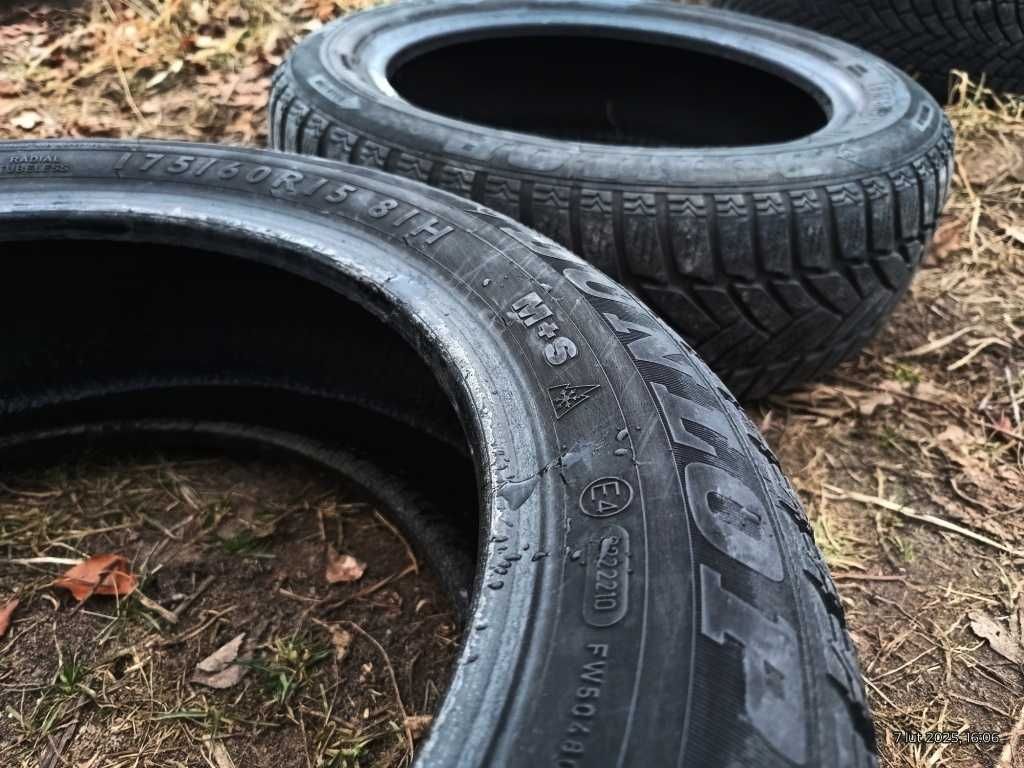 175/60R15 81H 2Opony DUNLOP SP WinterSport M3 M+S Rotation Bieżnik~75%