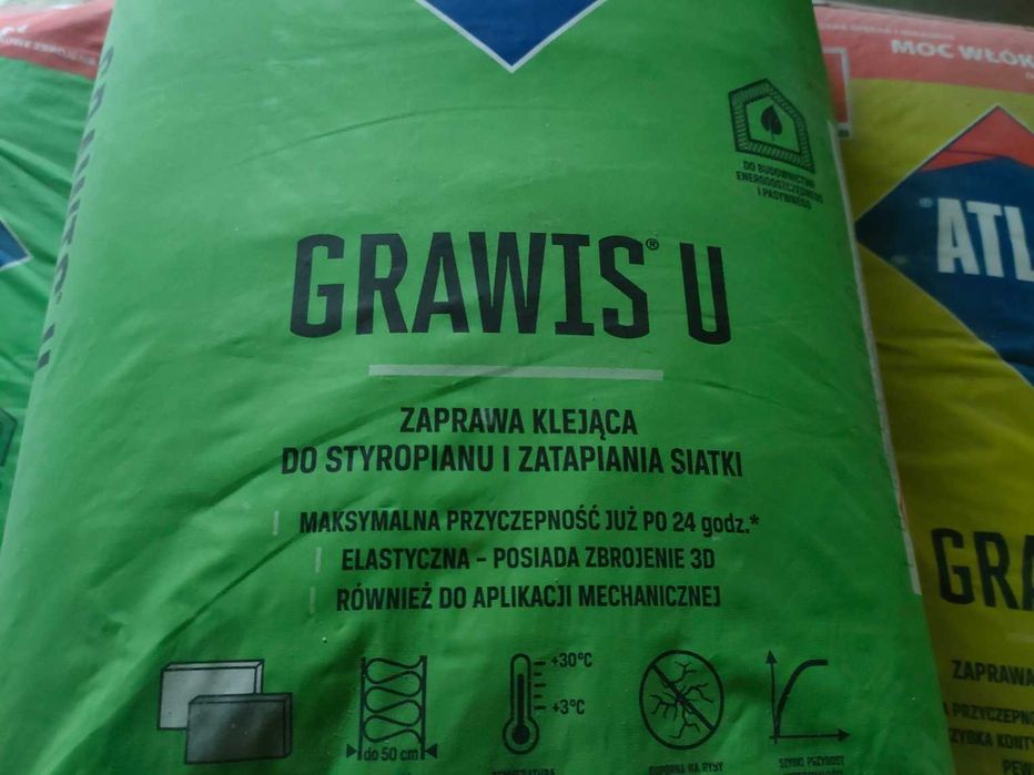 Atlas Grawis zaprawa klejąca do styropianu i siatki