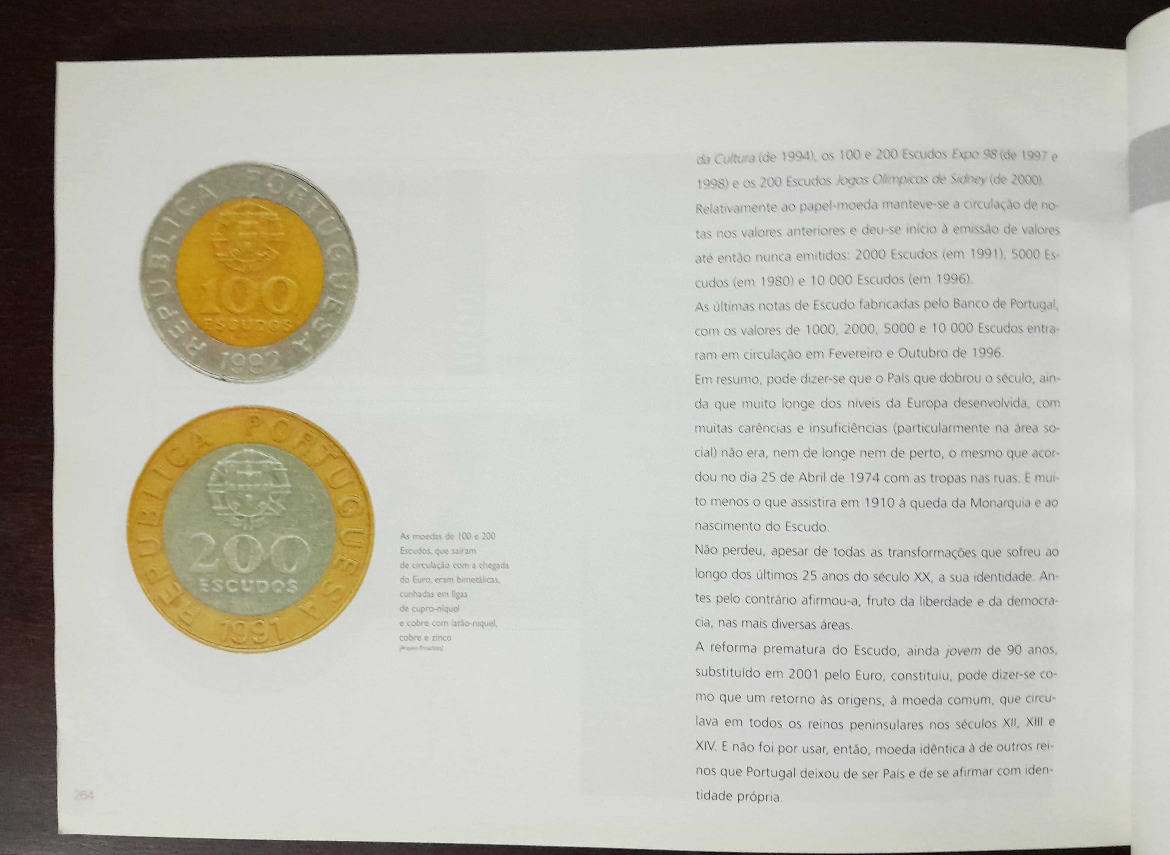 Livro Memória do Escudo As notas e moedas portuguesas do século vinte