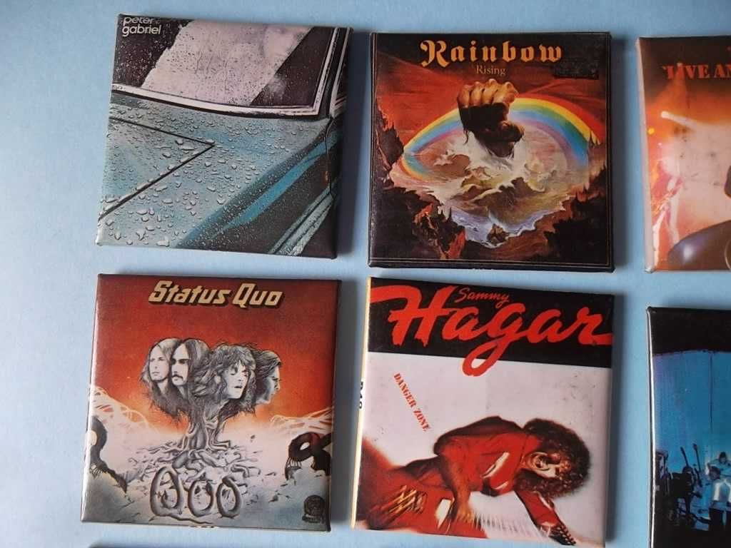 Crachás HEAVY METAL e PROG ROCK anos 70 metálicos com alfinete