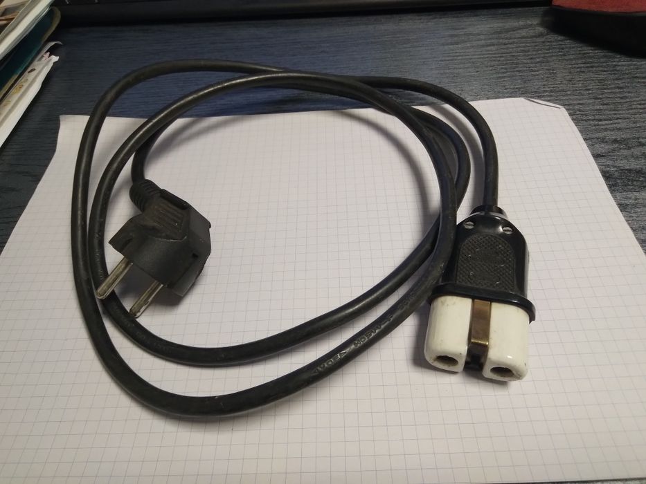Kabel do prodiża żelazka, kuchenki porcelanka Vintage Prl