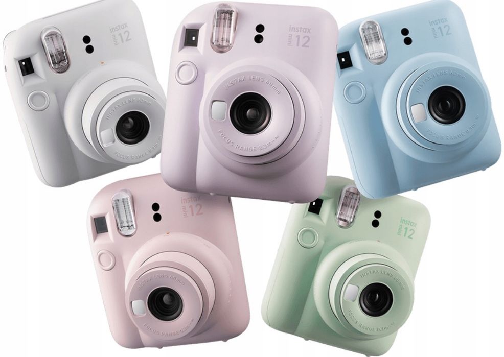 Aparat Fujifilm Natychmiastowy Drukuje Zdjęcia Instax Mini 12 Kamera