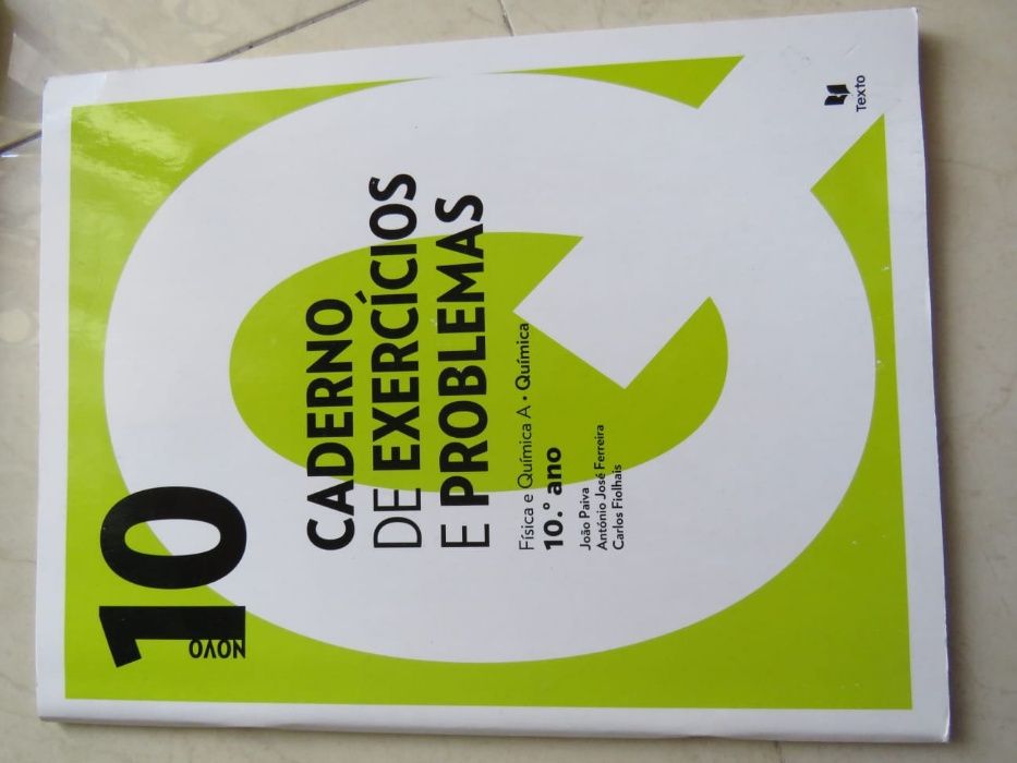 Livros Química 10ºano + cadernos de exercícios