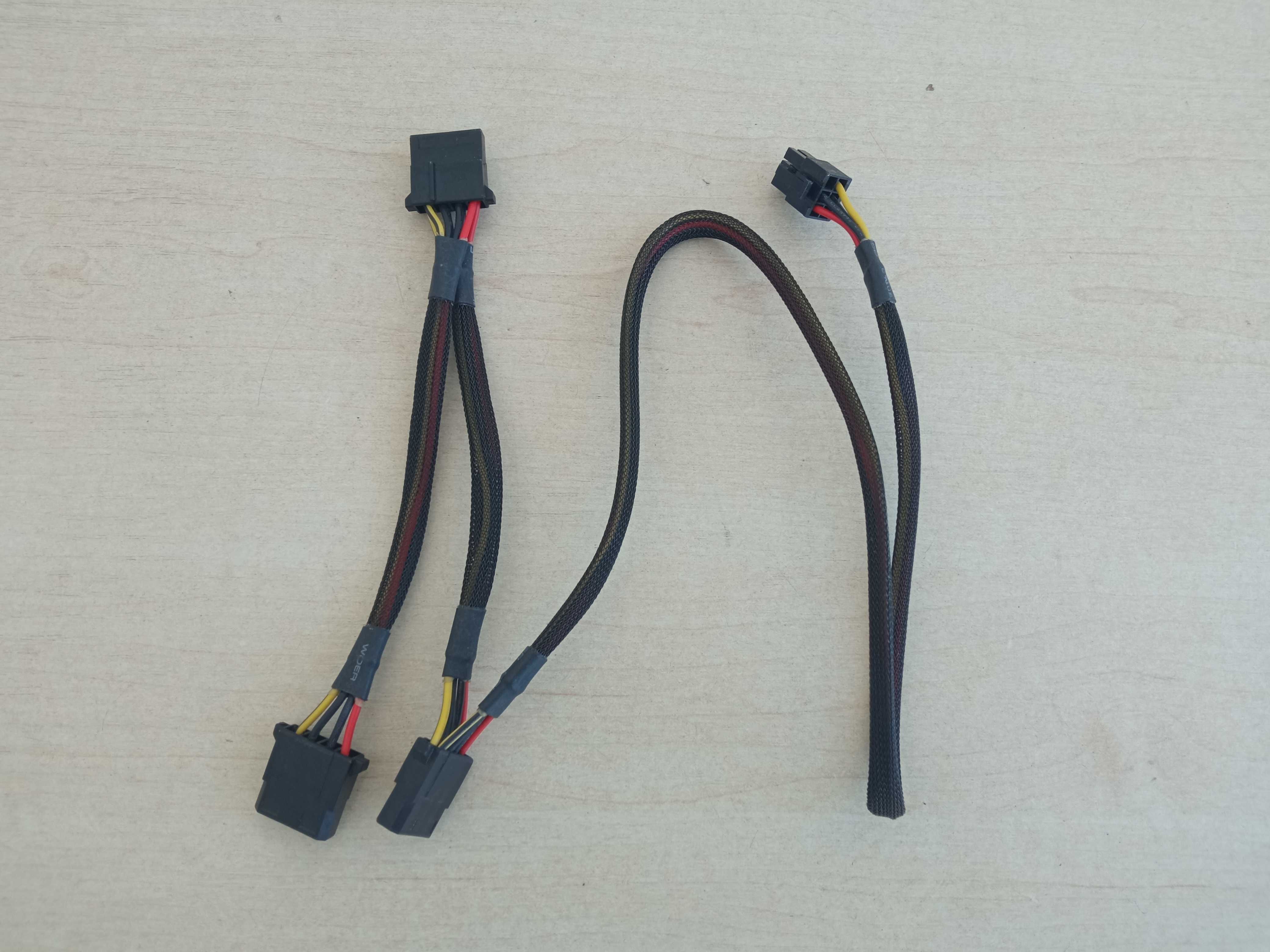 Кабель для модульного блоку живлення 6 pin на 3x molex