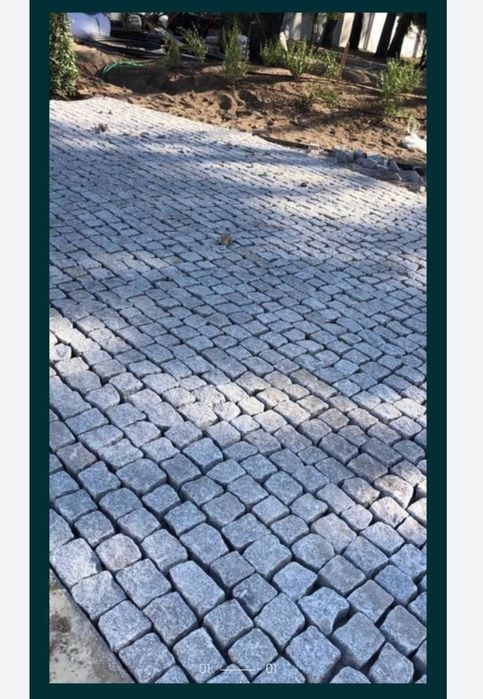 Colocação de calçada Portuguesa