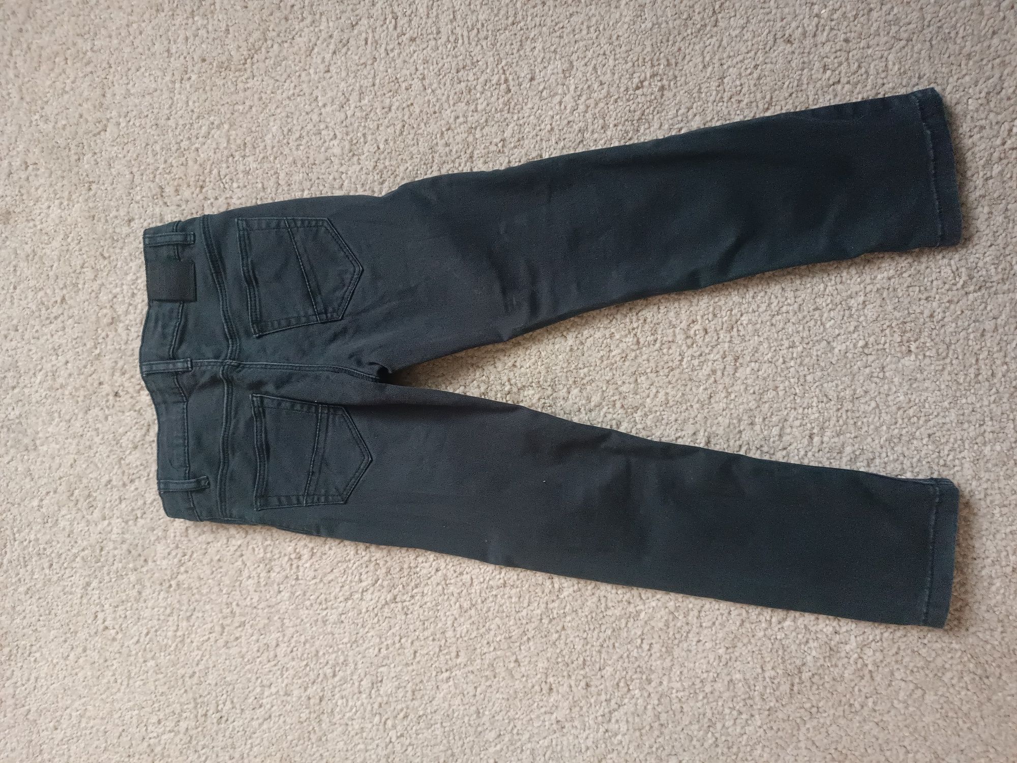 Spodnie slim H&M czarne 116