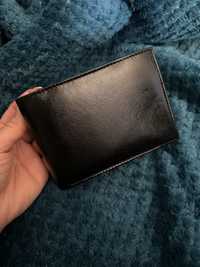 Czarny meski portfel skorzany