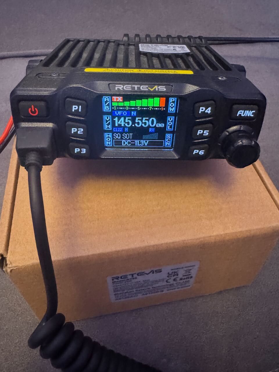 Radiotelefon RETEVIS RT-95 VOX 2m/70cm z kablem do programowania