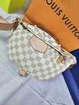 Listonoszka nerka Louis Vuitton kremowa kratka nowość premium