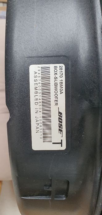 Сабвуфер Bose Infiniti fx35