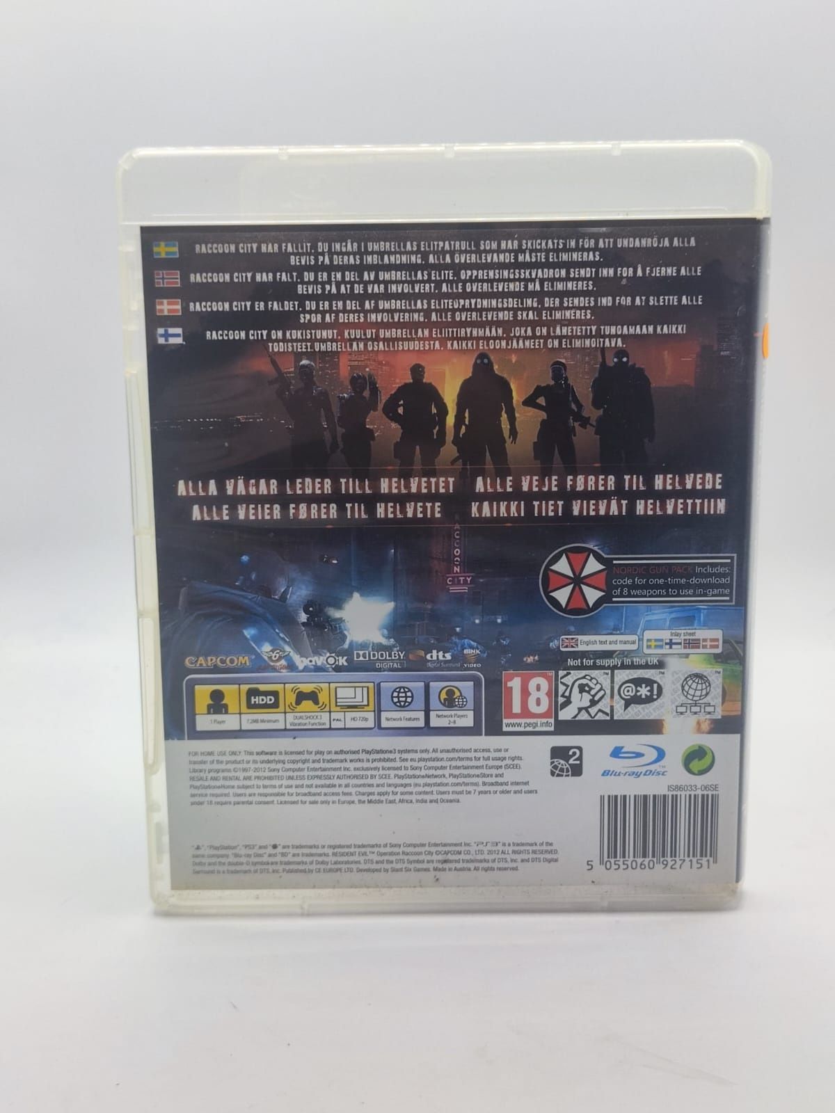 Resident Evil Operation Raccoon City Ps3 nr 1422