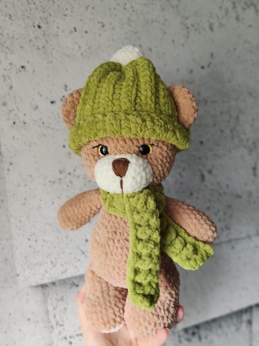 Maskotka miś handmade pluszowa zabawka