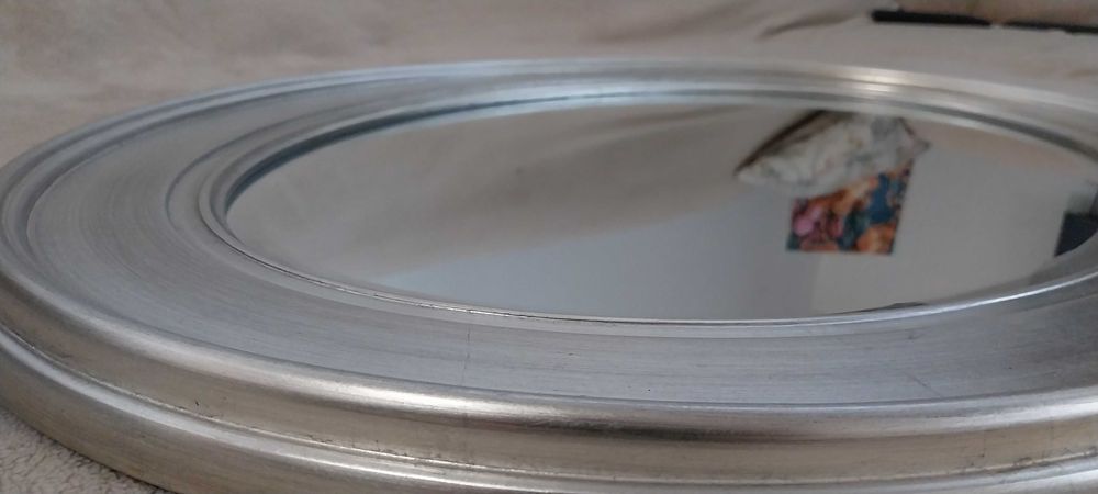 Espelho Prateado Oval