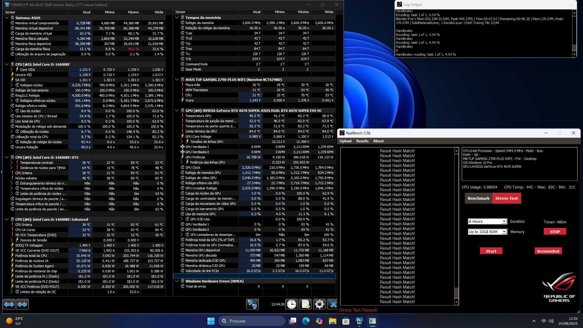 PC Gaming i5 14600KF 5.3GHz / RTX 4070 Super / 32GB 7200 /RGB/ Branca