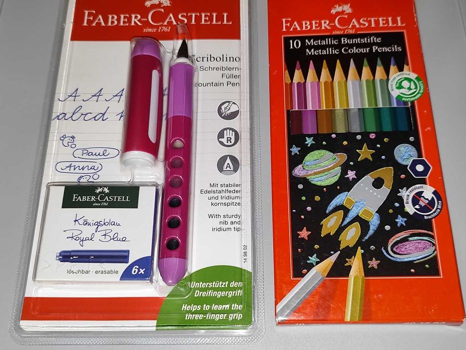 Pióro Wieczne Faber-Castell Scribolino Kolor Fuksja Nowe + Gratis