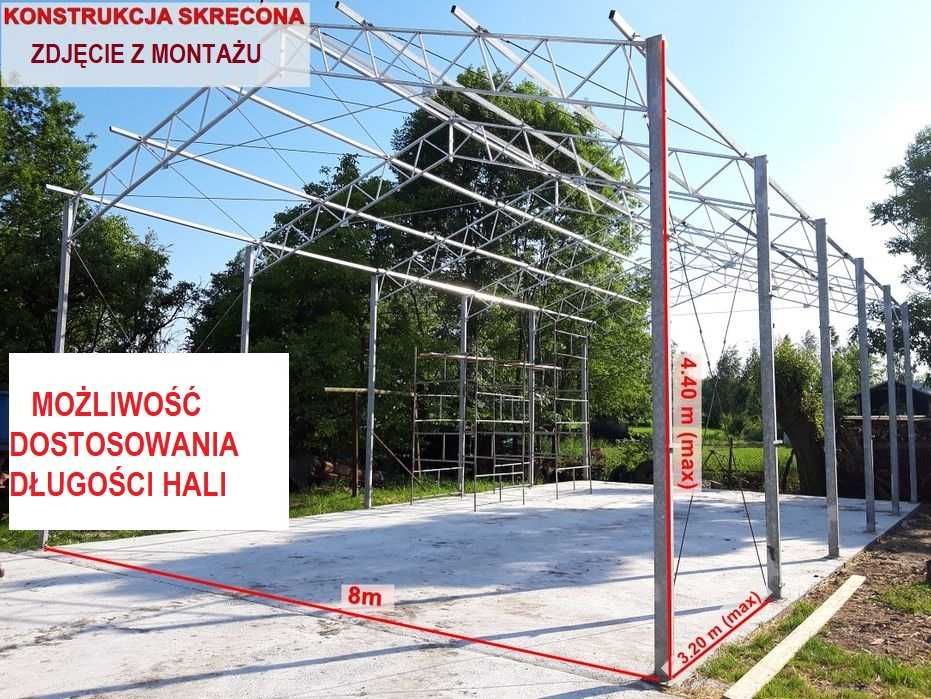 PROJEKT hala stalowa garaż wiata budynek gospodarczy