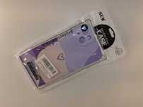 E197 Etui Do iPhone 14 Plus Fioletowe Serce
