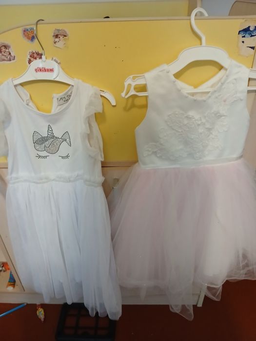 Білі платтячка святкові платтячка  розмір різний