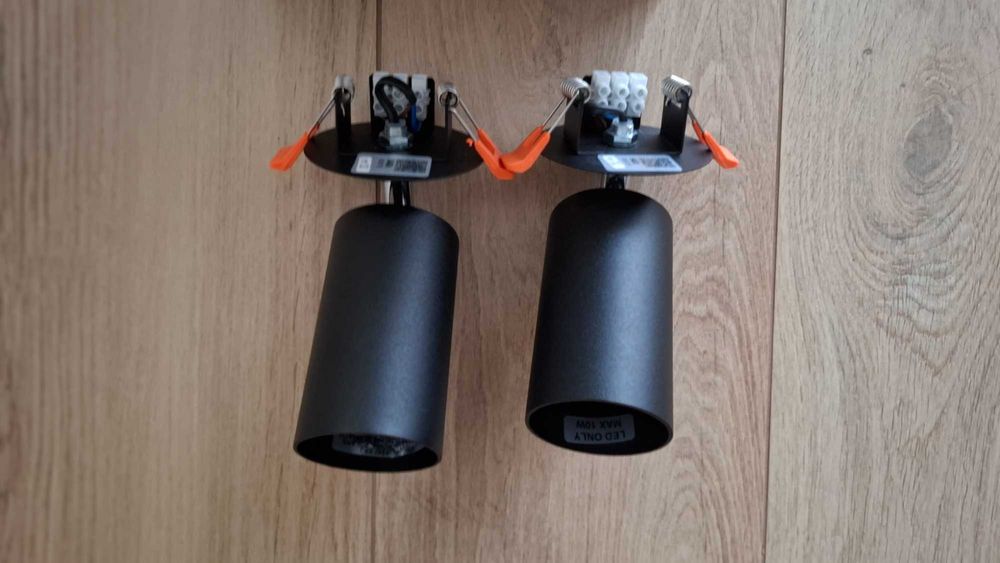 Nowodvorski oprawa wpuszczana tuba ruchomy reflektor 2 szt czarna Nowe