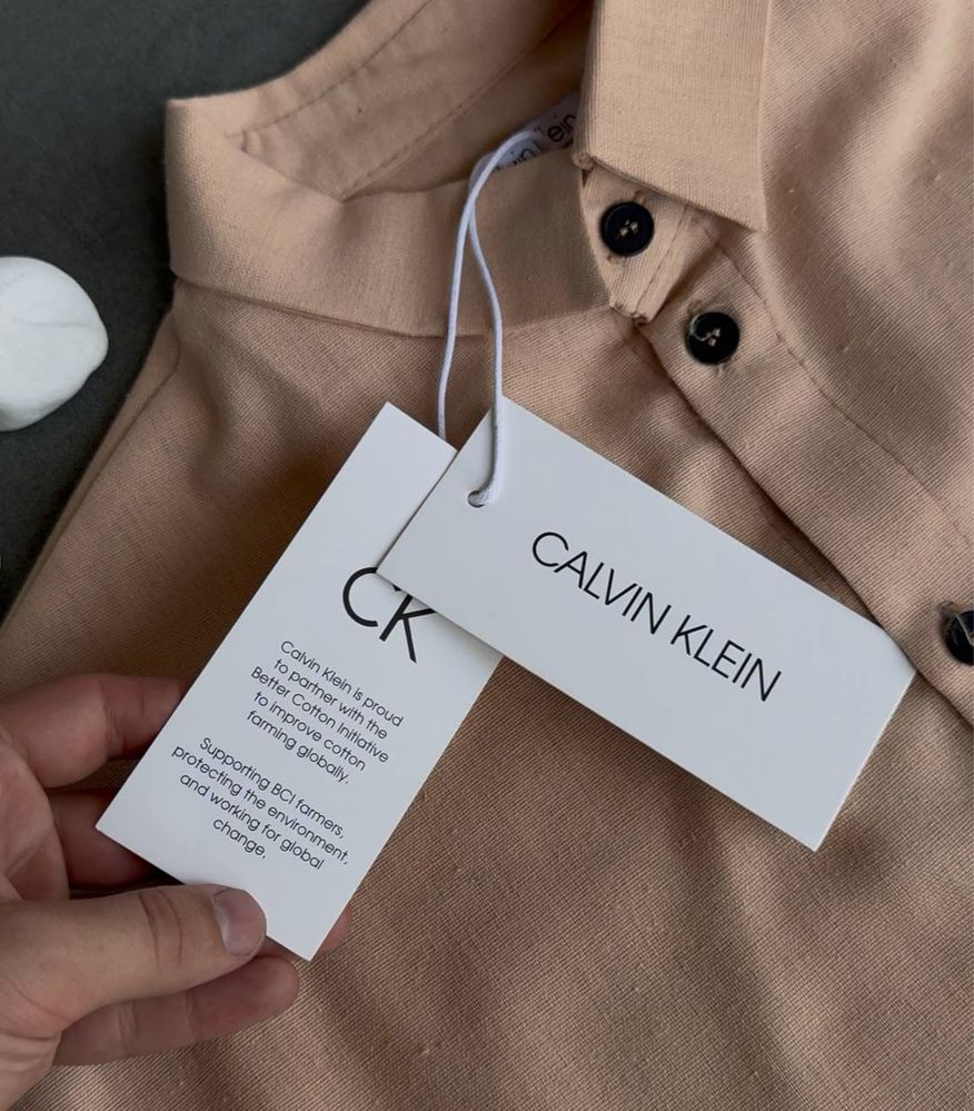БЕЗ ПРЕДОПЛАТИ Лляний костюм Calvin Klein оригінал блакитний