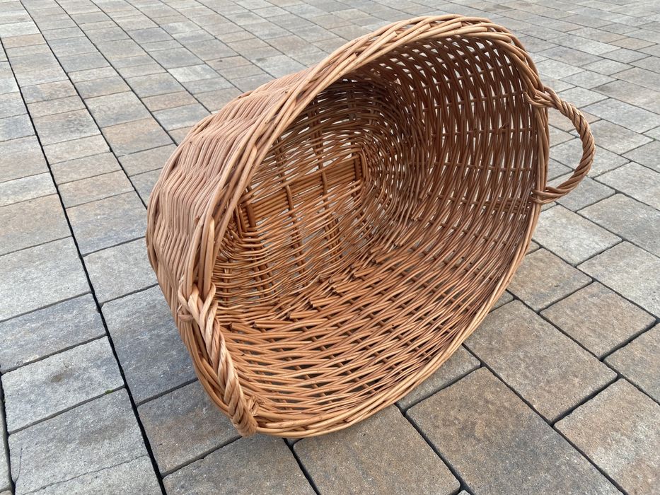 Kosz Koszyk Wiklinowy Wanna Gospodarczy na drzewo, liście, ziemniaki