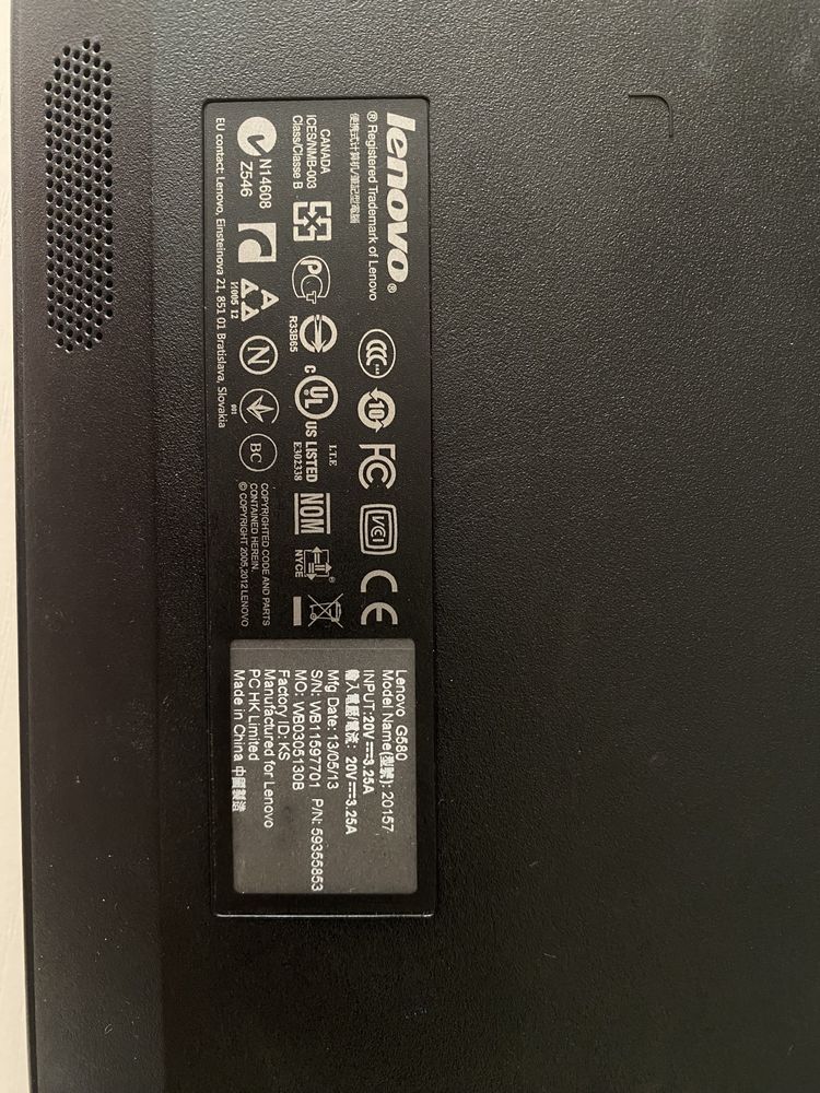 терміново!!!ноутбук Lenovo g580