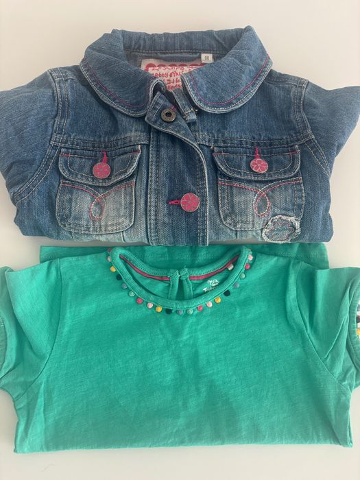 Zestaw dla dziewczynki wiosna lato 74 do 98 cm