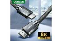 Кабель Ugreen HDMI 2.1 8K-60Hz 4K-120Hz 3D HDR eARC (HD135) 3М Премиум