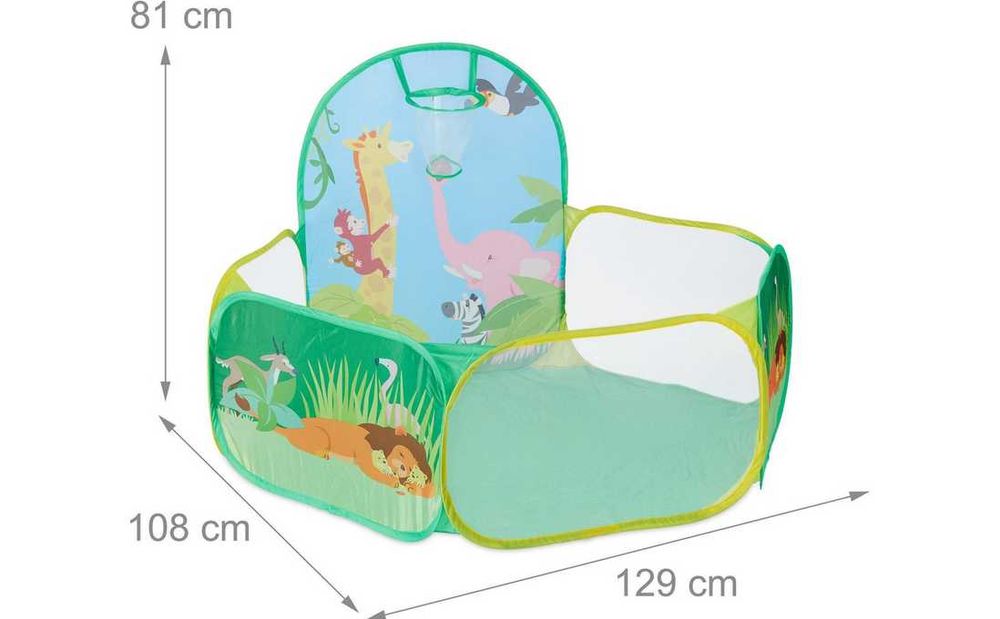 Basen z Piłeczkami I Koszem do Koszykówki dla DZIECI