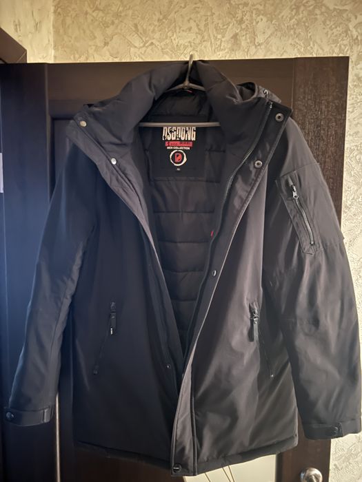 Куртка Чоловіча зимова  темна чорна розмір 48-50