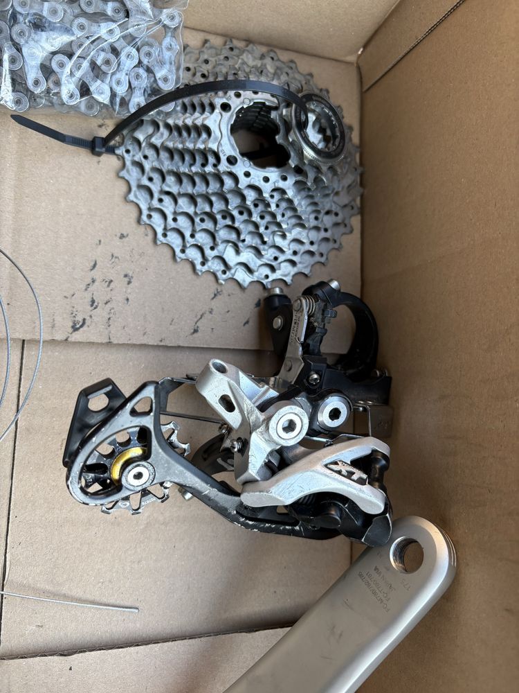 Napęd 3x10 Shimano Deore XT M780 przerzutki manetki kaseta łańcuch