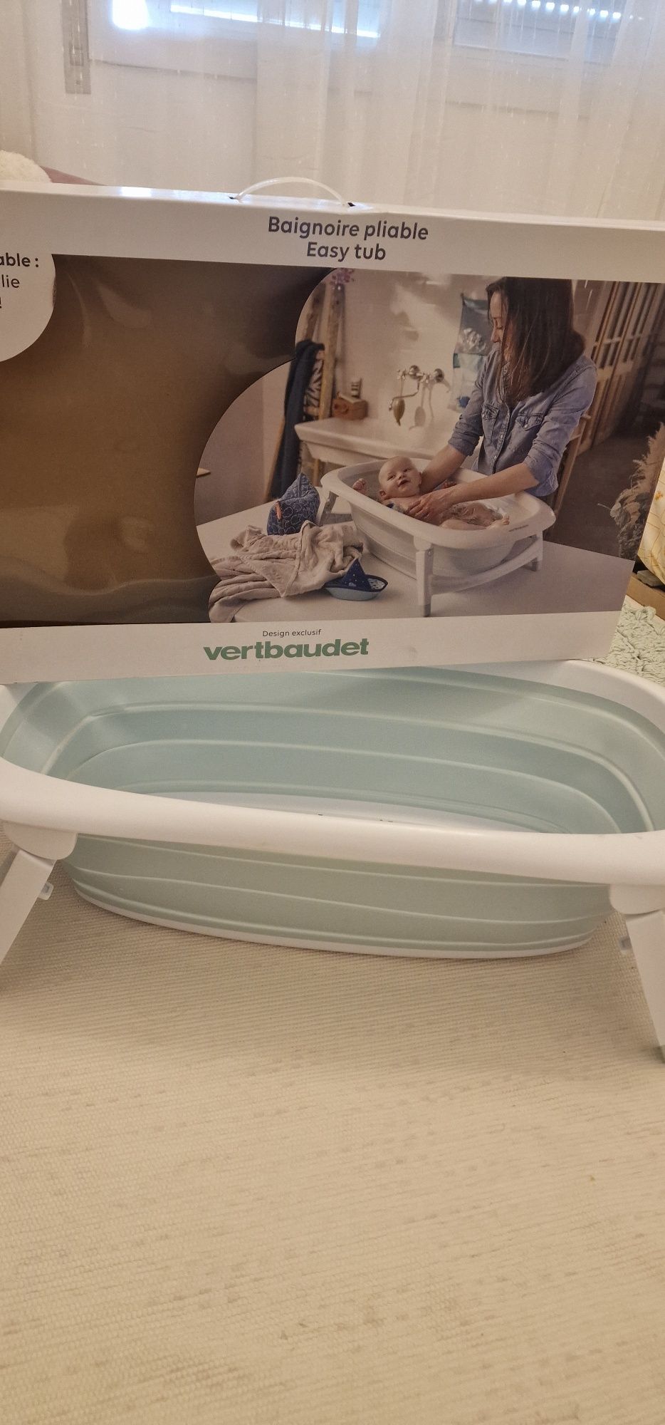 Banheira vertbaudet dobrável