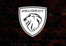 Podświetlane logo PEUGEOT, Reklama podświetlana, Plafon, Prezent