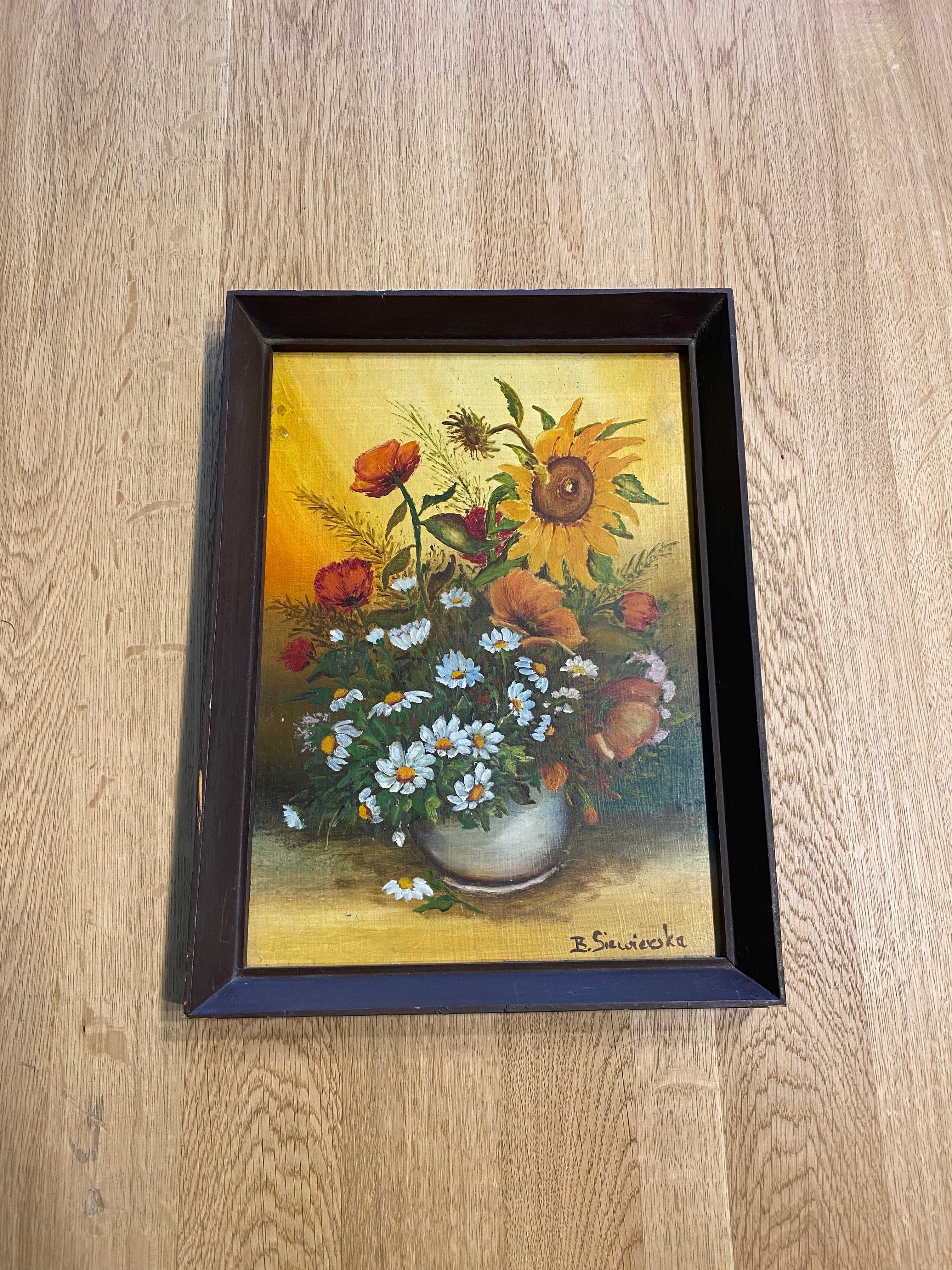 Obraz - kwiaty - ręcznie malowany