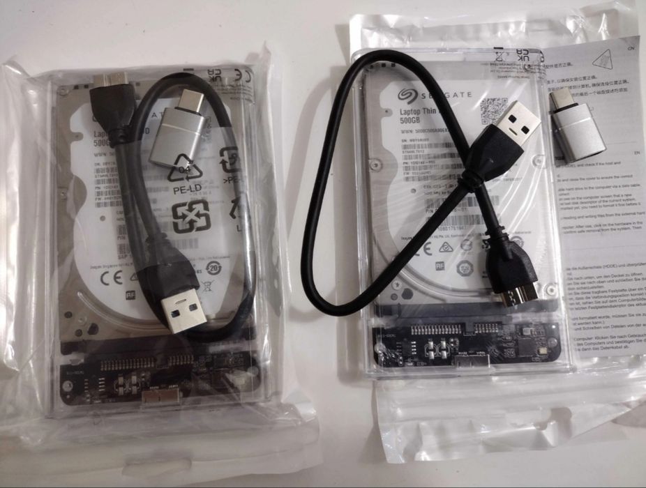 Портативний накопичувач Seagate 500 ГБ USB 3.0 / USB-A та USB-C / SATA