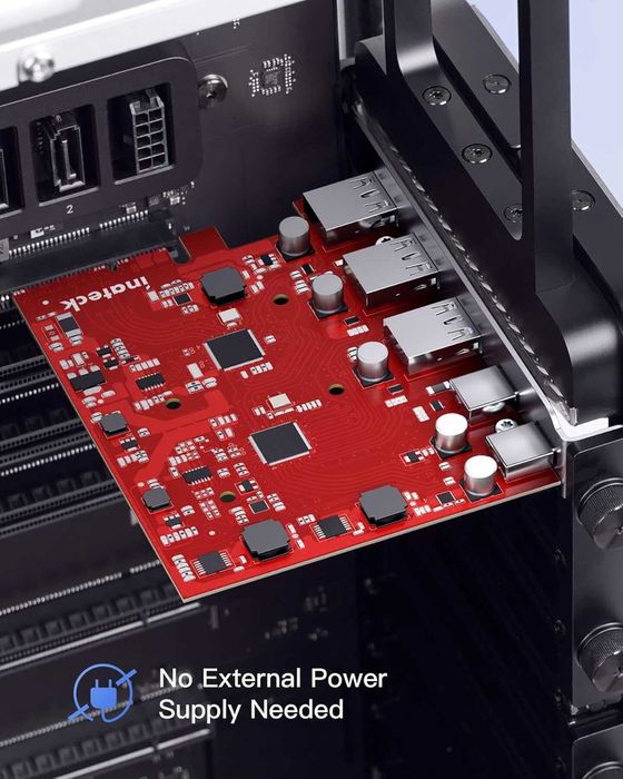 placa usb c 3.2 pciex Inateck RedComets U21
