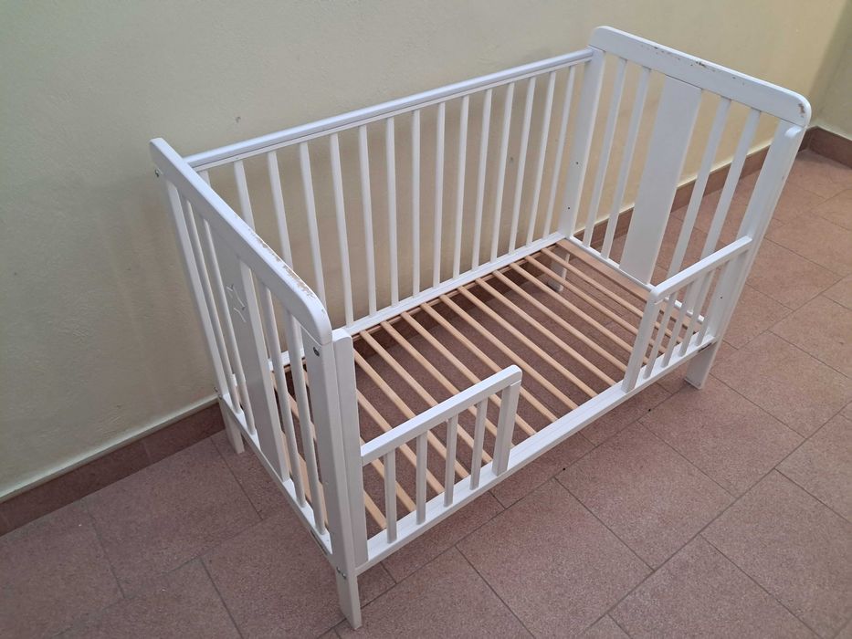 Łóżeczko niemowlęce Woodies Star Cot 120x60 + szuflada