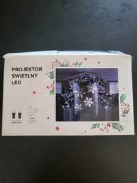 Projektor rzutnik na święta śnieżynki na prezent