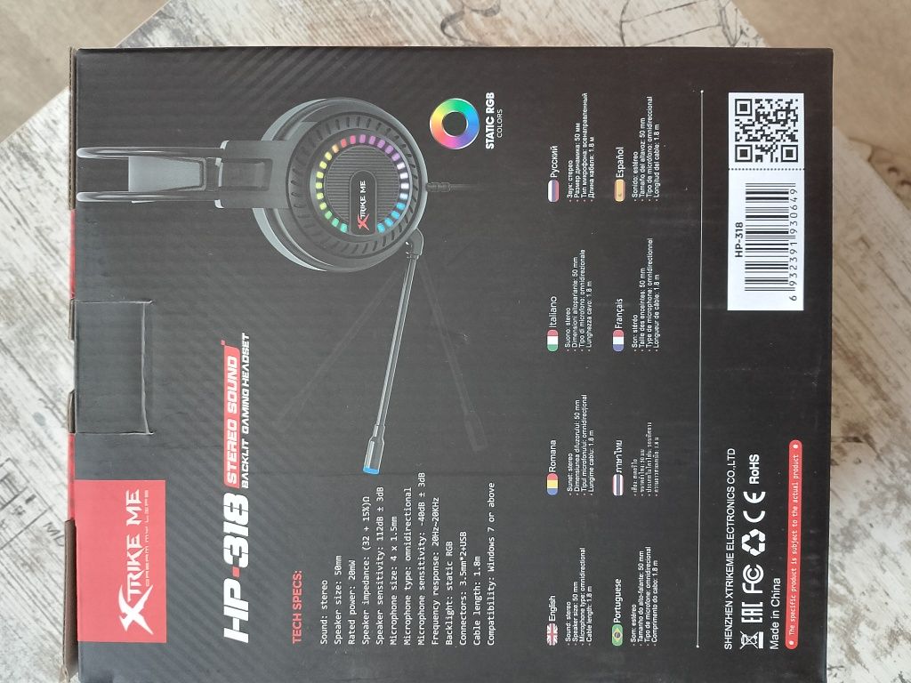 Игровые наушники Xtrike Me Hp-318