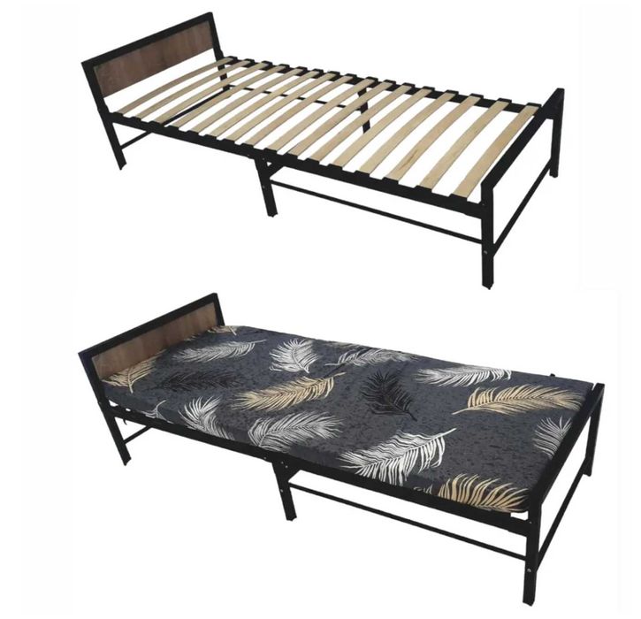 Кровать раскладушка с матрасом розкладне ліжко розкладачка розкладушка