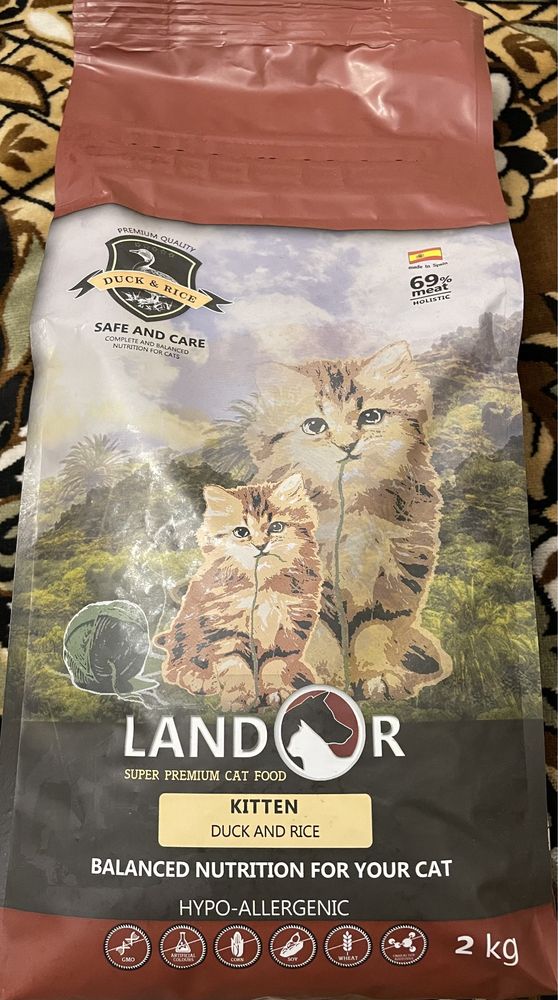 Сухий корм Landor Kitten Duck & Rice