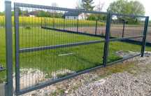 Brama Skrzydłowa 4m na 1,5m Ocynkowana 3d4mm Profil ram 6x4 Słupek 8x8