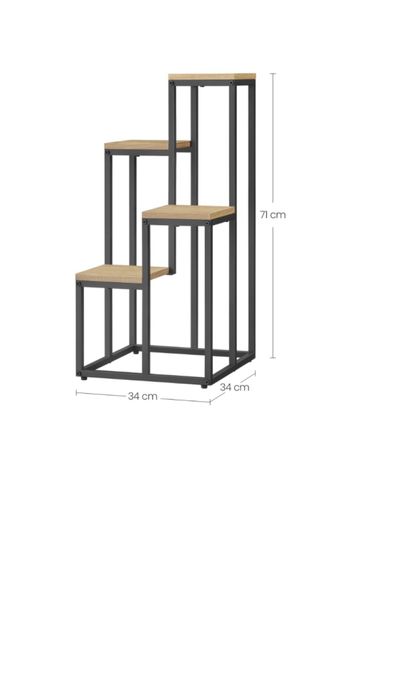 KWIETNIK REGAŁ NA KWIATY ROŚLINY Stojak Półki Organizer na kwiaty Loft