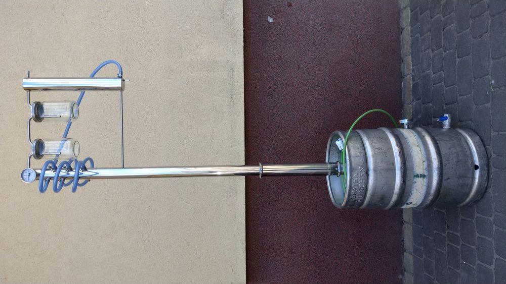 Destylator słoikowy odstojnik na słoik keg bimber