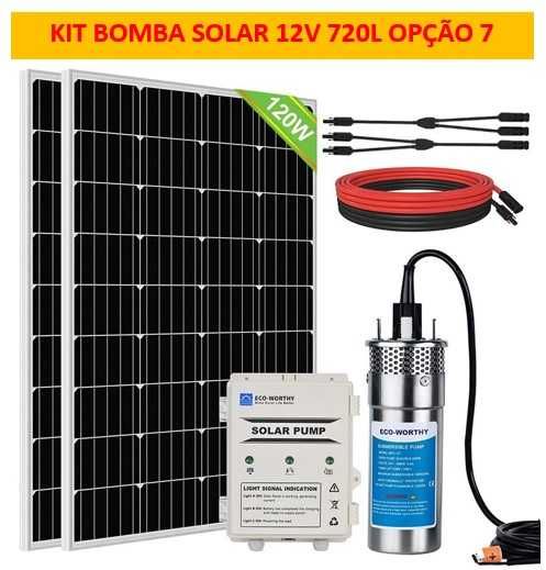 Kit bomba de água submersível solar de 12V /24V NOVO